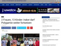 Bild zum Artikel: 2 Frauen, 13 Kinder: Iraker darf Polygamie weiter fortsetzen