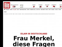 Bild zum Artikel: Streit um Islam-Satz - Frau Merkel, darum liegen Sie falsch!