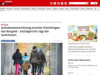 Bild zum Artikel: Bamberg - Aufnahmeeinrichtung streicht Flüchtlingen das Bargeld – Sozialgericht rügt die Sanktionen