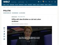 Bild zum Artikel: Giffey will, dass Erzieher so viel wie Lehrer verdienen