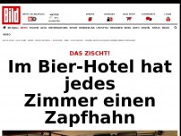 Bild zum Artikel: Bier-Pension de luxe - In diesem Hotel hat jedes Zimmer einen Zapfhahn