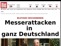 Bild zum Artikel: Blutiges Wochenende - Messerattacken in ganz Deutschland