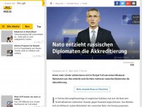Bild zum Artikel: Nato entzieht russischen Diplomaten die Akkreditierung