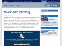 Bild zum Artikel: Abzocke mit Pferderettung