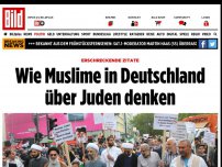 Bild zum Artikel: Erschreckende Zitate - Wie Muslime in Deutschland über Juden denken