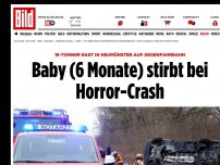 Bild zum Artikel: 18-Tonner kracht in Kleinbus - Baby (6 Monate) stirbt bei Horror-Crash