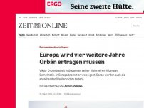 Bild zum Artikel: Parlamentswahlen in Ungarn: Europa wird vier weitere Jahre Orbán ertragen müssen