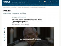 Bild zum Artikel: Schäuble warnt vor Antisemitismus durch „gewaltige Migration“