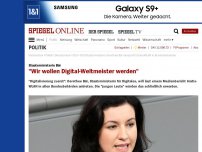 Bild zum Artikel: Staatsministerin Bär: 'Wir wollen Digital-Weltmeister werden'