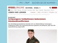 Bild zum Artikel: Bundeswehr: Schwangere Soldatinnen bekommen Umstands-Uniformen