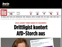 Bild zum Artikel: Nach „Honks“-Tweet - VfL Osnabrück kontert AfD-Storch aus