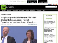 Bild zum Artikel: Regierungspressekonferenz zu neuen Skripal-Erkenntnissen: Merkel-Sprecher erleiden verbales Waterloo