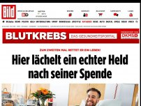 Bild zum Artikel: Lebensretter Marco - Hier lächelt ein echter Held nach seiner Spende