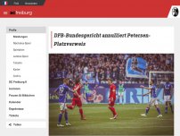 Bild zum Artikel: DFB-Bundesgericht annulliert Petersen-Platzverweis | SC Freiburg