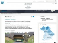 Bild zum Artikel: Lebensrettung via Facebook: Hammelburger Soldat verhindert Suizid von Kamerad