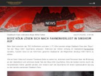 Bild zum Artikel: Nach Fahnenklau in Sinsheim: Auflösung der Boyz Köln?