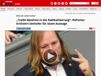 Bild zum Artikel: Wird sich „bitter rächen“ - „Treibt Muslime in die Radikalisierung“: Hofreiter kritisiert Seehofer für Islam-Aussage