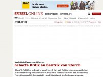 Bild zum Artikel: Nach Hetz-Tweets zu Münster: Scharfe Kritik an Beatrix von Storch
