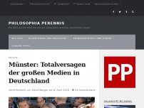 Bild zum Artikel: Münster: Totalversagen der großen Medien in Deutschland