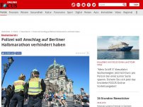 Bild zum Artikel: Medienbericht - Polizei soll Anschlag auf Berliner Halbmarathon verhindert haben