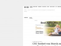 Bild zum Artikel: Islamfeindliche Tweets: CSU fordert von Storch zu Rückgabe von Bundestagsmandat auf