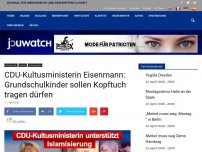 Bild zum Artikel: CDU-Kultusministerin Eisenmann: Grundschulkinder sollen Kopftuch tragen dürfen