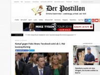 Bild zum Artikel: Kampf gegen Fake-News: Facebook wird ab 1. Mai kostenpflichtig