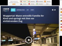 Bild zum Artikel: Wuppertal: Mann entreißt Familie ihr Kind und springt mit ihm vor einfahrenden Zug