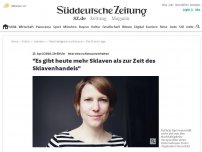 Bild zum Artikel: 'Es gibt heute mehr Sklaven als zur Zeit des Sklavenhandels'