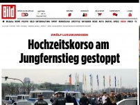 Bild zum Artikel: Zwölf Luxuskarossen - Hochzeitskorso am Jungfernstieg gestoppt