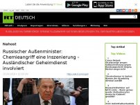 Bild zum Artikel: Russischer Außenminister: Chemieangriff in Syrien von ausländischen Geheimdiensten inszeniert