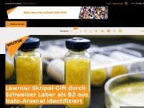 Bild zum Artikel: Lawrow: Skripal-Gift als BZ identifiziert