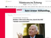 Bild zum Artikel: Stoiber: CSU muss alles tun, damit die AfD 'wieder verschwindet'