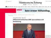 Bild zum Artikel: FPÖ droht kritischen ORF-Journalisten mit Entlassung