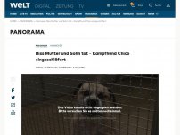 Bild zum Artikel: Biss Mutter und Sohn tot - Kampfhund „Chico“ eingeschläfert