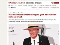 Bild zum Artikel: Antisemitismus-Skandal: Marius Müller-Westernhagen gibt alle sieben Echos zurück