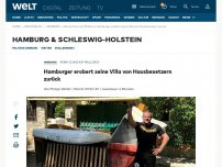 Bild zum Artikel: Hamburger erobert seine Villa von Hausbesetzern zurück