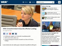 Bild zum Artikel: NRW-Umweltministerin täuschte offenbar Landtag
