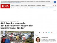Bild zum Artikel: 460 Trucks sammeln am Lohfeldener Rüssel für krebskranke Kinder