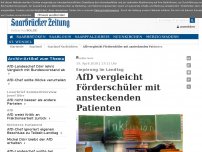 Bild zum Artikel: Entsetzen über AfD-Vergleich von Förderschülern mit ansteckenden Patienten