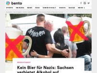 Bild zum Artikel: Kein Bier für Nazis: Sachsen verbietet Alkohol auf Rechtsrock-Konzert