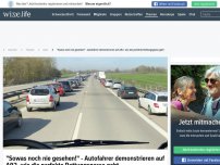 Bild zum Artikel: 'Sowas noch nie gesehen!' - Autofahrer demonstrieren auf A92, wie die perfekte Rettungsgasse geht