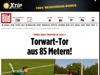 Bild zum Artikel: Irrer Jena-Treffer in Liga 3 - Torwart-Tor aus 85 Metern!