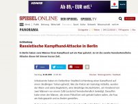 Bild zum Artikel: Lichtenberg: Rassistische Kampfhund-Attacke in Berlin