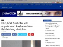 Bild zum Artikel: Hört, hört: Seehofer will abgelehnten Asylbewerbern Geldleistung streichen