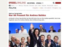 Bild zum Artikel: Historische Entscheidung: SPD wählt Andrea Nahles zur Parteichefin