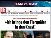 Bild zum Artikel: Hunde sterben Hitzetod - Retter: »Ich bringe den Tierquäler in den Knast!