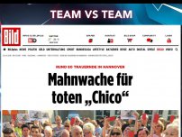 Bild zum Artikel: 80 Trauernde in Hannover - Mahnwache für toten „Chico“