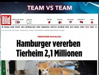 Bild zum Artikel: Danke! - Hamburger vererben Tierheim 2,1 Millionen