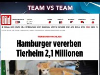 Bild zum Artikel: Danke! - Hamburger vererben Tierheim 2,1 Millionen